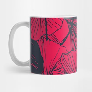 Pink Leaf Mug